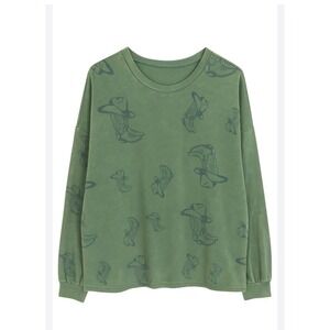 Easel NEW Green Western Sweatshirt Rodeo Country Oversized Boots Hat Chore